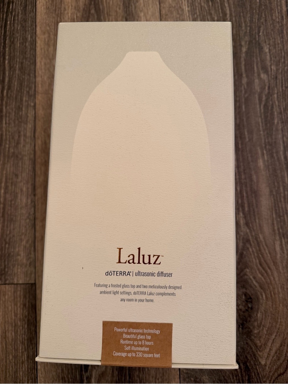 Doterra Laluz Ultrasonic Diffuser in Cream and Brown